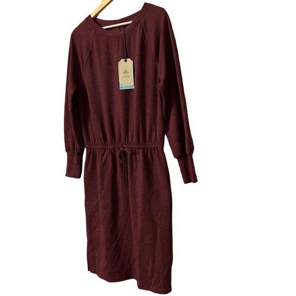 Prana Sunrise sporty lightweight buttery soft Dress maroon medium new - Picture 4 of 12